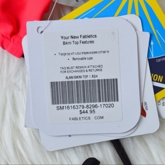 NWT Fabletics Alani Triangle Bikini Top | XSmall - Picture 4 of 6